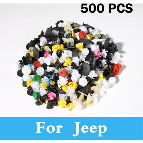 New 500pcs Mixed Car Styling Bumper Clips Retainer Rivet Decoration For Jeep Cherokee Srt8 Cherokee Cherokee Grand Compass Grand