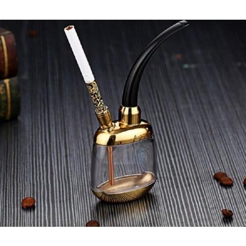 Creative Cigarette Hookah Hookah Portable Hookah Metal Pipe Healthy Water Circulation Filter Tar Mens Smoking Gadget Gift