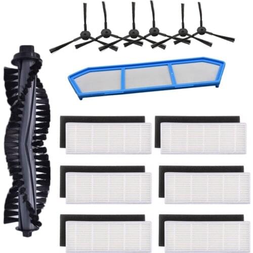 Main brush Primary Filter Side Brush Hepa Filter for Chuwi ilife A4s A40 Robot Vacuum Cleaner Parts Accessories