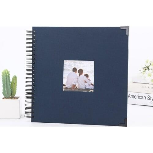 Window design Self-Adhesive Photo Album Paper Cover Self-Stick 50 Pages Scrapbook Family Albums for Christmas, Wedding, Birthday