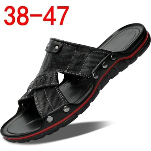 Summer Luxury Mens Sandals Outdoor Leisure Mens Slippers Large Size Breathable Mens Walking Shoes Chaussures Homme