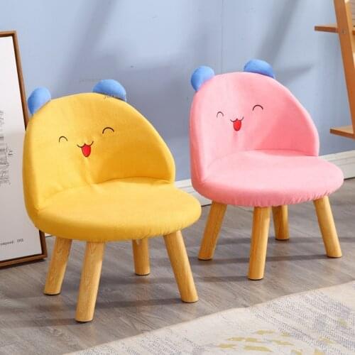 Small Apartment Dormitory Childrens Stool Home Furniture Living Room Low Stools Creative Kids Bedroom Restaurant Backrest Chair