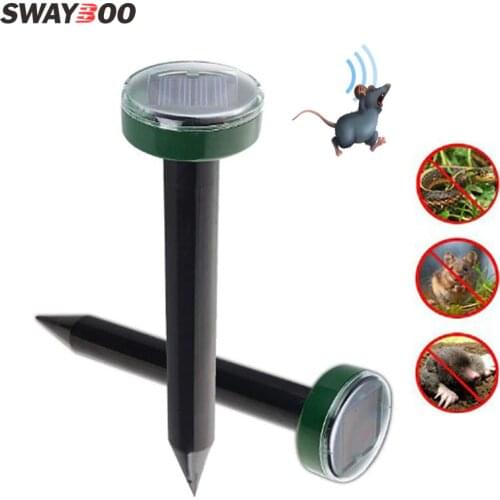 Swayboo New Outdoor Farm Garden Solar Repeller Square Round Wedge Physical Ultrasonic Wave Snake Mouse Pest Repeller