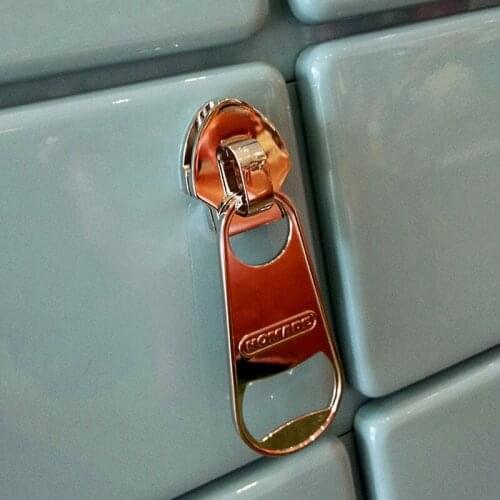 Zipper Shape Beer Bottle Opener Stainless Steel Opener Wine Beer Soda Cap Opener Kitchen Accessories Home Kitchen Decoration