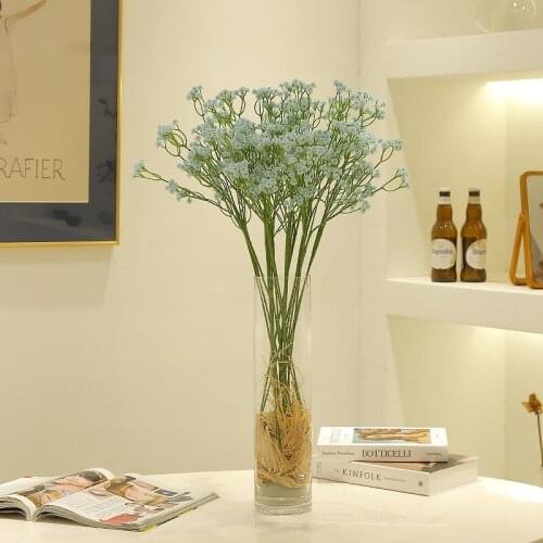 High Simulation Flower Gypsophila Home Decoration Plastic Flower Single Hand Feeling Gypsophila Soft Glue