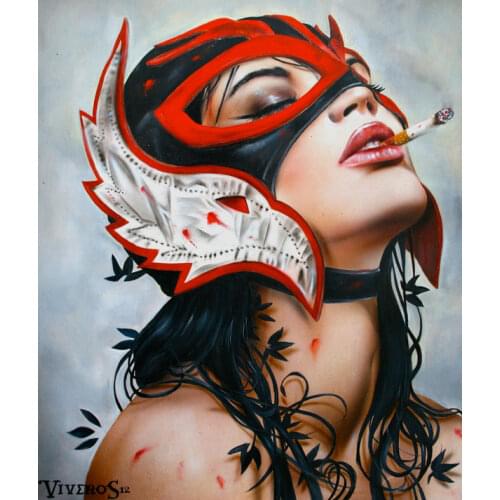 High quality Oil painting Canvas Reproductions Lucha Viveros by Brian M.Viveros Painting hand painted