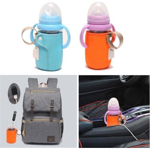USB Charging Baby Bottle Cover Newborn Baby Bottle Feeding Insulated Bag Portable Infant Milk Feeding Warmer Nursing Care D0AF