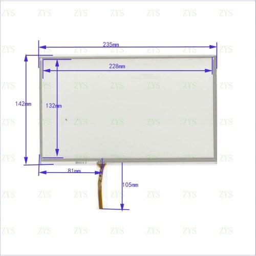 ZhiYuSun XWT972 235mm*142mm this is compatible NEW 10.1inch 4 line For CarDVD touch screen 235*142MM panel XWT 972