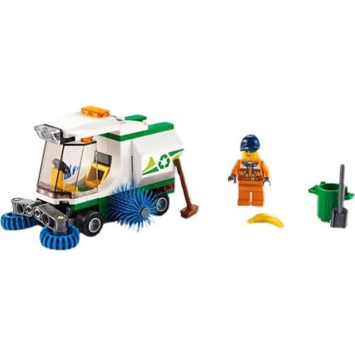 11522 City Series Street Cleaning Vehicle 60249 Childrens Building Block Toy Gifts