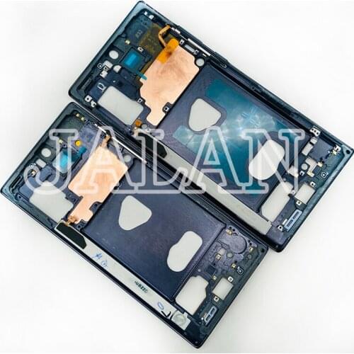 2PCS Note10 Note10+ LCD Frame For Samsung Mobile Phone LCD Middle Bezel Back Frame Case Replacement Repair Repainted Quality