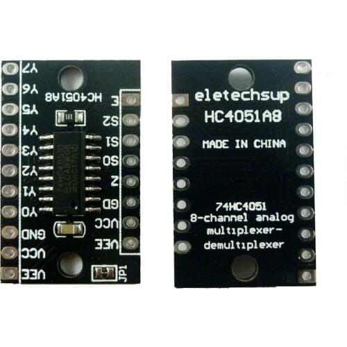 2x 8ch Analog Multiplexer/Demultiplexer 74HC4051 Module for Arduino Raspberry Pi Breadboard