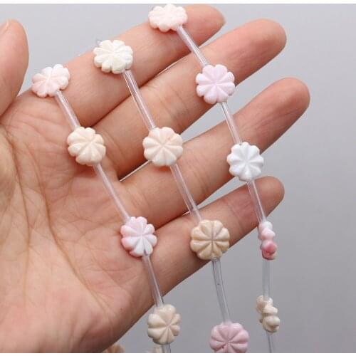 3Pcs/6Pcs/10Pcs/15Pcs Natural Seawater Shell Loose Beads For Jewelry Making DIY Necklace Bracelet Earrings Ring Accessory