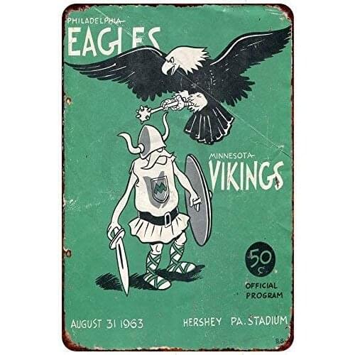 Aluminium jesiceny sign with eagle design, 7.9 x 11.8 in