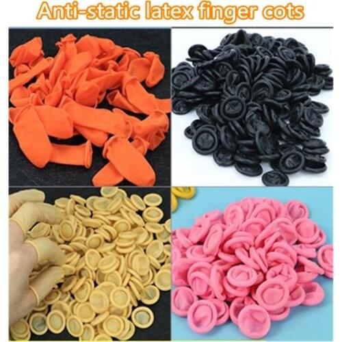 Anti-static finger cots Eldiven Rekawiczki Gants jetables Luvas latex Guantes Desechable finger cots Working luvas nitrilo