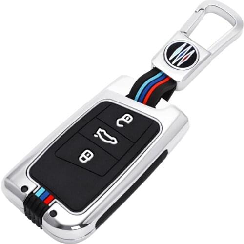 For Skoda New Kodiak Car Key Case Smart Remote Key Cover Modified Buckle Silicone Bag Car Fluorescent Buttons Sport Tricolor