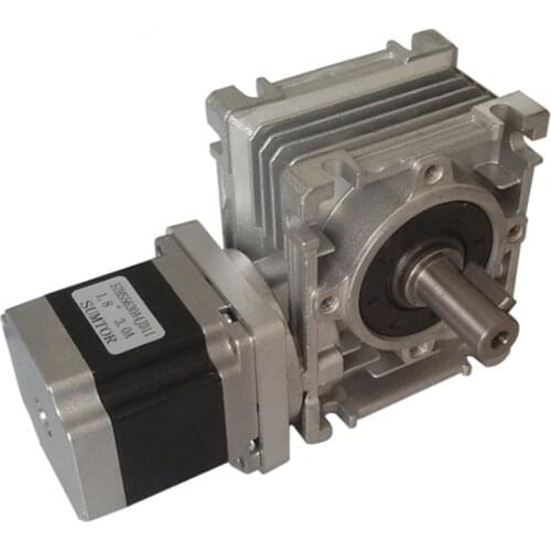 NMRV30 Worm Gearbox Ratio 10:1 with NEMA23 1.1NM stepper motor L=56MM 3A