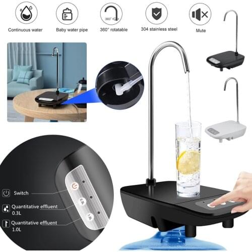 Electric Water Dispenser USB Rechargeable Portable Electric Automatic Water Pump Bucket Bottle Dispenser Automatic For Kitchen