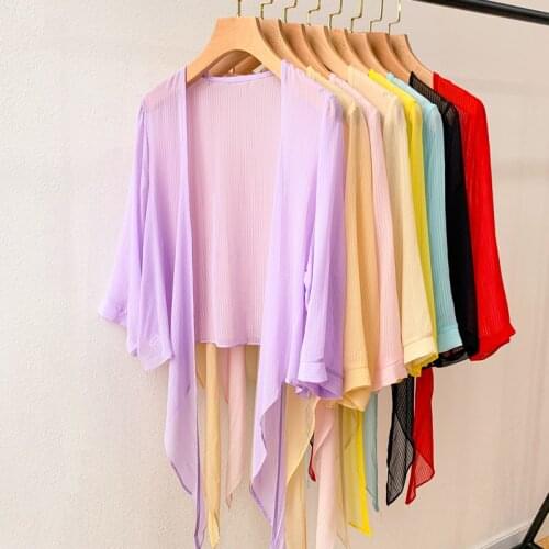 Kimono 100% Natural Silk Shirt Short Sleeve Women Tops Femme Crop Top Sexy Short Shirt Blouse Summer Cool Feminine Shirts