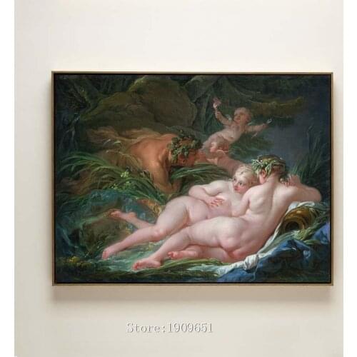 Classical religious figures nude angel man women canvas printings oil painting printed on cotton no frame wall art decoration