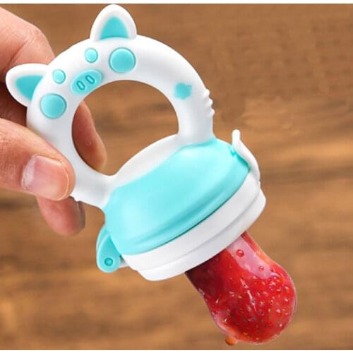 Baby Food Feeding Spoon Juice Extractor Pacifier cup Molars Baby feeding bottle Silicone Gum Fruit Vegetable Bite Eat Auxiliary