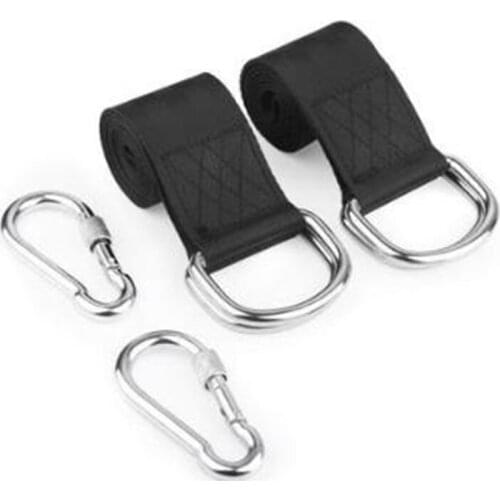 Tree Swing Sling Suspension Kit with 2 D-Ring Carabiner, Outdoor Swing Hangers and Hammock Chair Sling Rope Kit