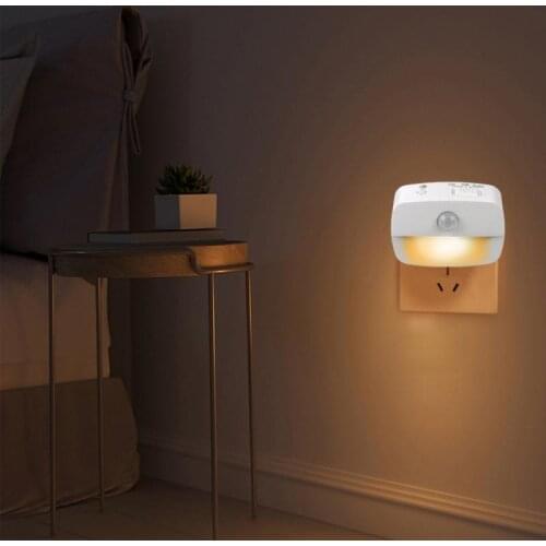 Wall Lamp LED Human Body Induction Night Light Room Staircase Corridor Lighting European Standard Night Lamps Home Decoration