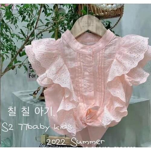 2020 new wholesale girls shirt fashion full sleeve autumn girls blouse 2-7t F665