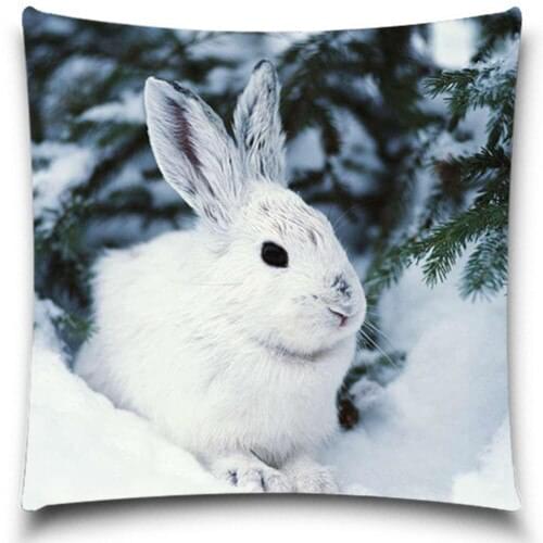 New Qualified Animal Cute Rabbit Cotton Polyester Square Decor Throw Pillow Case Cushion Cover Colorful Imagine 5 size 9 style