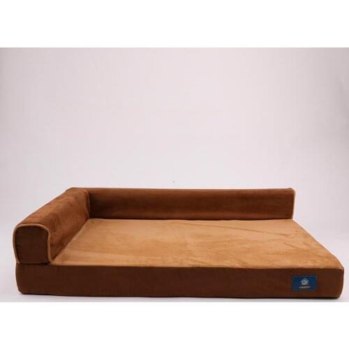 Orthopedic Dog Bed Lounge Sofa Removable Cover 100% Suede Mattress Memory-Foam Premium Prestige Edition