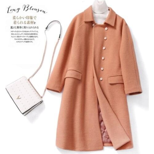Japanese Style Women Coat High-quality Woolen Windbreaker Lapel Long-sleeved Elegant Office Female Suits 2020 Fall New Product