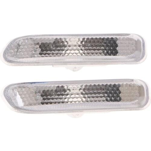 Pair Clear Side Marker Repeater Lights for BMW E46 325i 330i