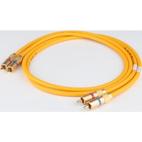 Pair Van Den Hul VDH Hybrid Hifi Audio RCA to RCA Interconnect Cable Hi-end Male to Male RCA Audio Cable