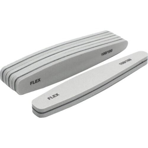 5pcs Nail Files Sponge Grey Nail File 100/180 Diamond Form Sanding Buffer Washable Manicure UV Gel Polish Nail Sandpaper Block