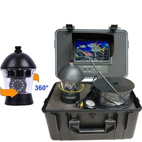 600TVL Underwater Camera Waterproof for Fishing Lce 7 Inch 20M Cable Dept Fish Finder Video Recorder DVR 12 LED Light