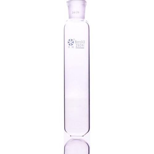Test tube with ground mouth 24/29,Capacity 250ml,Glass round bottom test tube,Grinded joint round bottom test tube