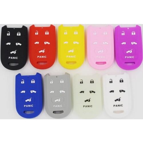 FOR HONDA Pilot Silicone Rubber car key cover case 6 button for honda PLEse make sure your key fit for it