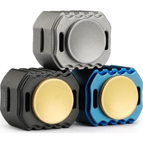 Fidget Spinner Titanium Decompression Artifact Edc For Adults Antistress Toy Super Cool Spinner ADHD Capacitor Shape Luminous