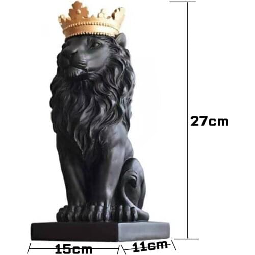 SCULPTURE LION STATUES RESIN FOR DECORATION LIONS STATUE RESIN FIGURINE TABLETOP ANIMAL ABSTRACT NORDIC DECORATION HOME DECOR