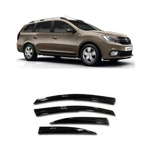 Roxform Glass Cowling 4 Piece Wind Deflector Car Exterior Accessories Tuning For Dacia Logan 2013 2014 2015 2016 2017 2018 2019