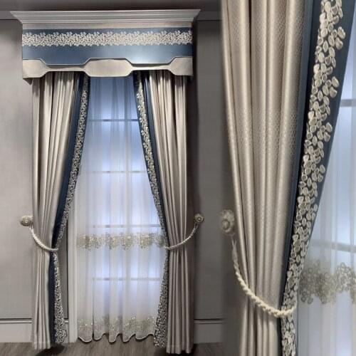 High-end Modern Light Luxury Style High Precision Light 2021 New American Master Curtains for Living Dining Room Bedroom Popular