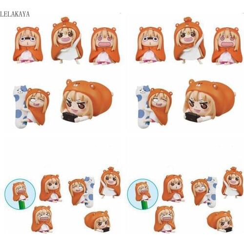 Japanese Anime Cute 5pcs Himouto! Umaru-chan doma umaru Q Version Mini PVC Action Figure Collection Model Toys Doll Brinquedos