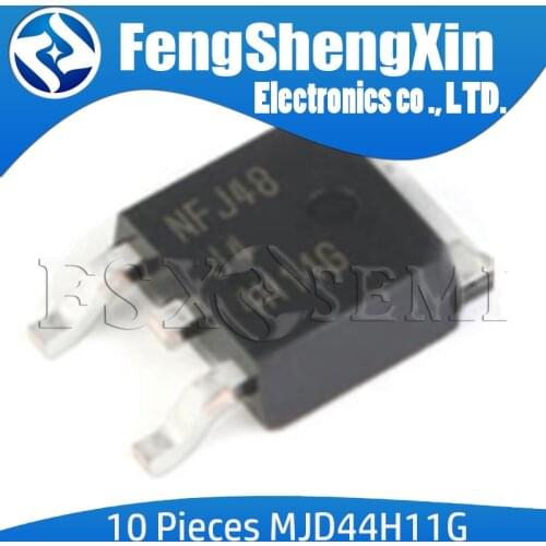 10pcs/lot MJD44H11T4G TO-252 4H11G J44H11G TO252 MJD44 MJD44H11 Power Transistors