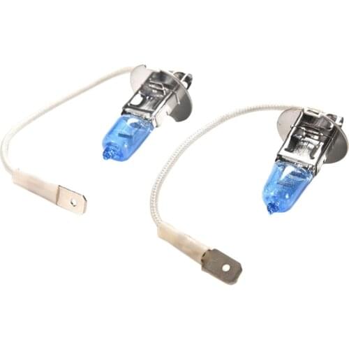 2Pcs Super Bright Bulb H3 100W 12V 6000K COB Halogen Car Headlight Fog Light Canbus Driving Lamp White Car Styling Lighting Lamp