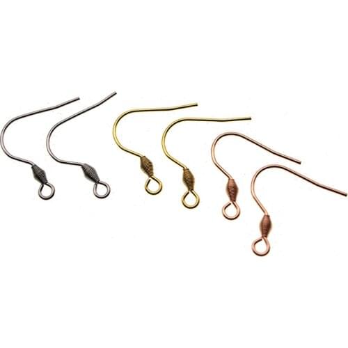 50Pcs 18x18mm Stainless Steel Earrings Hook Clasps Jewelry Findings Fittings DIY Jewelry Making Earrings Wire Accessories