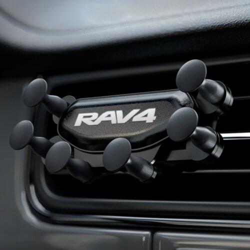 Car Mobile Phone Holder Air Vent Mount Stand No Magnetic Cell Phone Holder for Toyota RAV4 Accessories Car-Styling