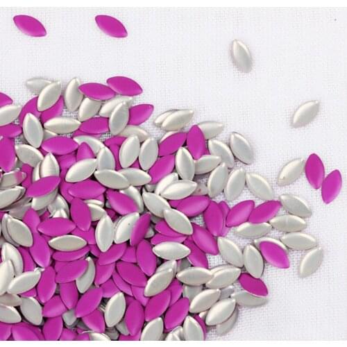 Beadsland Oval Colorful Hotfix Aluminum For DIY Clothes Bag Jewelry Cellphone Art Decoration 500pcs 3*6mm