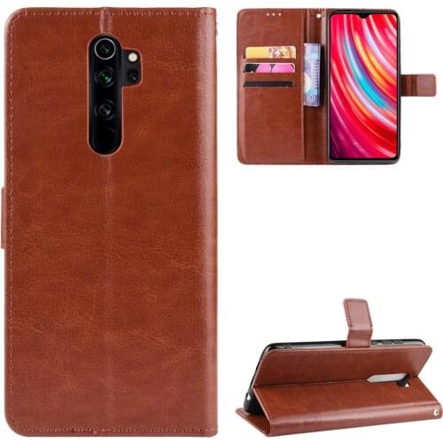 For Xiaomi Redmi Note 8 Pro Case Note8 Pro Wallet Flip Style Glossy Skin PU Leather Phone Cover For Xiaomi Redmi Note 8 Pro Case