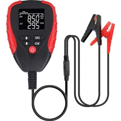 Digital 12V Car Battery Tester Pro With Ah Mode Automotive Battery Load Tester And Analyzer Of Battery Life Percentage,Voltage