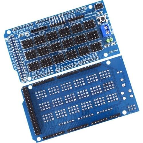 For Arduino MEGA Sensor Shield V1.0 V2.0 Dedicated Expansion Development Board MEGA 2560 Sup IIC Bluetooth SD Robot Parts DIY