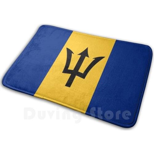 Barbados Flag Soft Non-Slip Mat Rug Carpet Cushion Mat Rug Carpet Mat Rug Carpet Carpet Union Jack Flag Britain